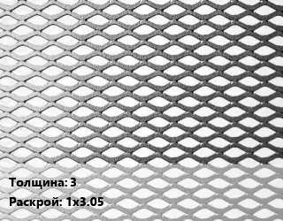 Лист просечно-вытяжной 3 1х3.05